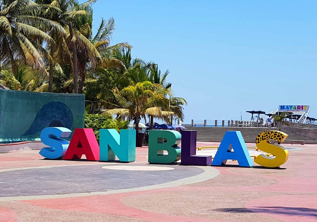 Letrero de San Blas Nayarit
