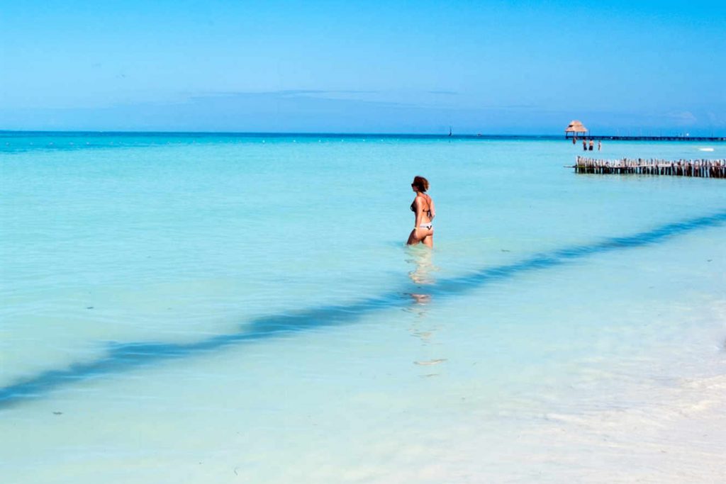 Playa en Cozumel