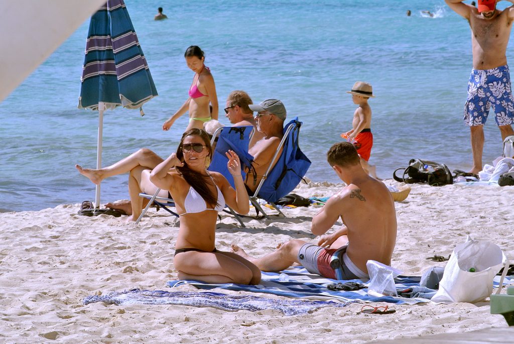 Disfrutando la Playa