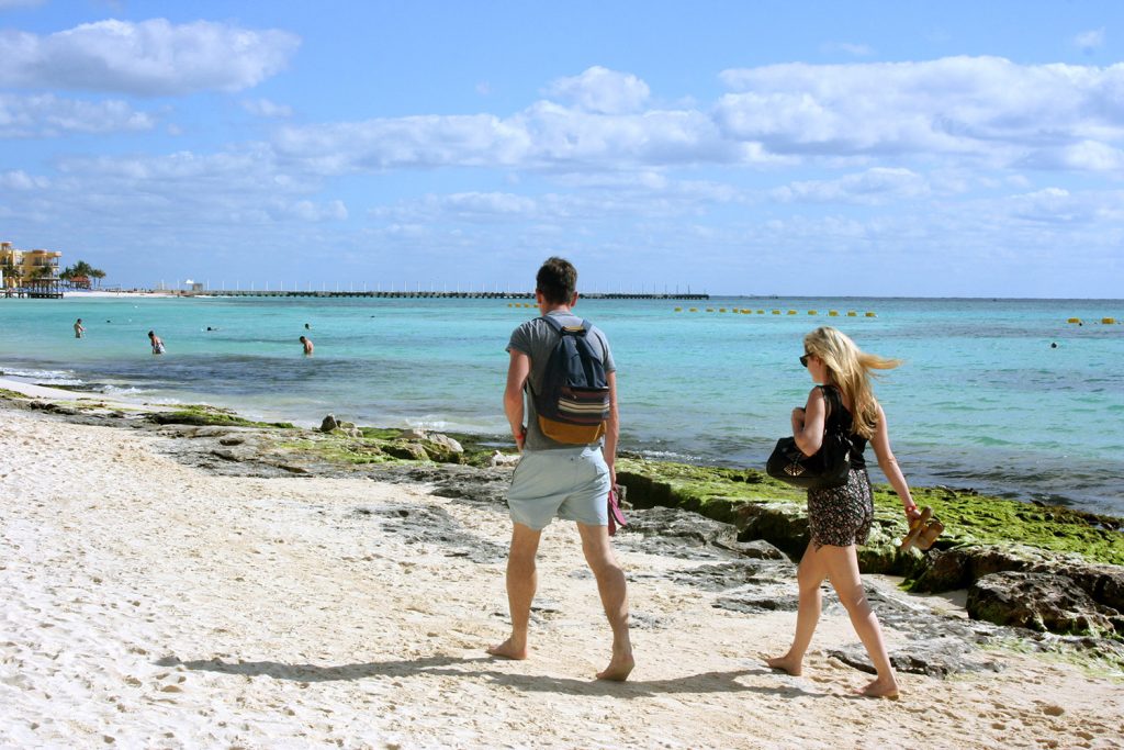 Paseando en la Playa