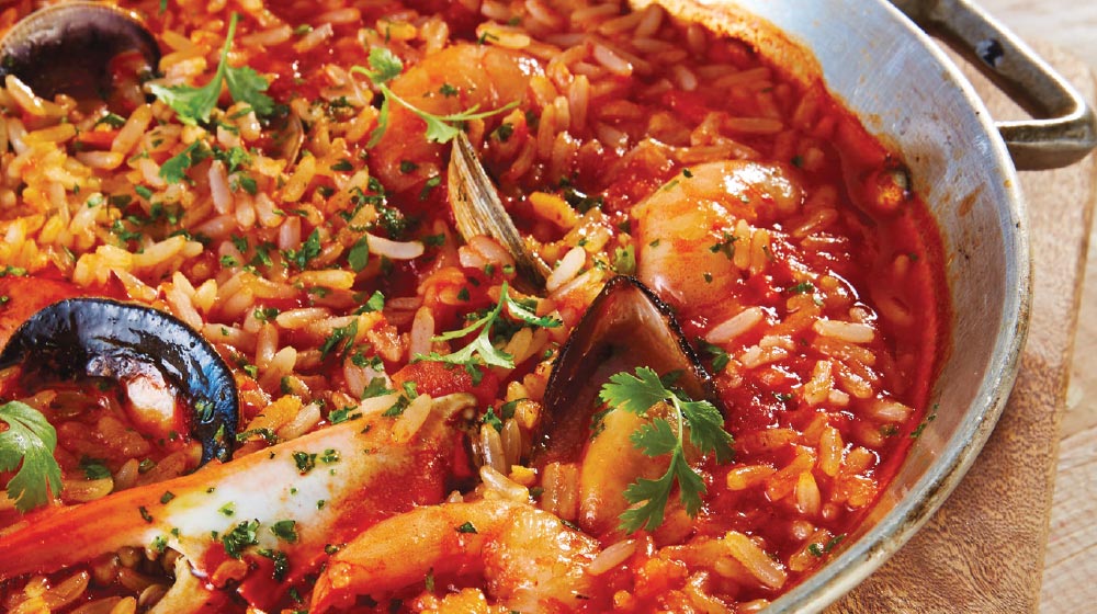 Arroz a la tumbada, platillo tipico de la gastronomía de Veracruz