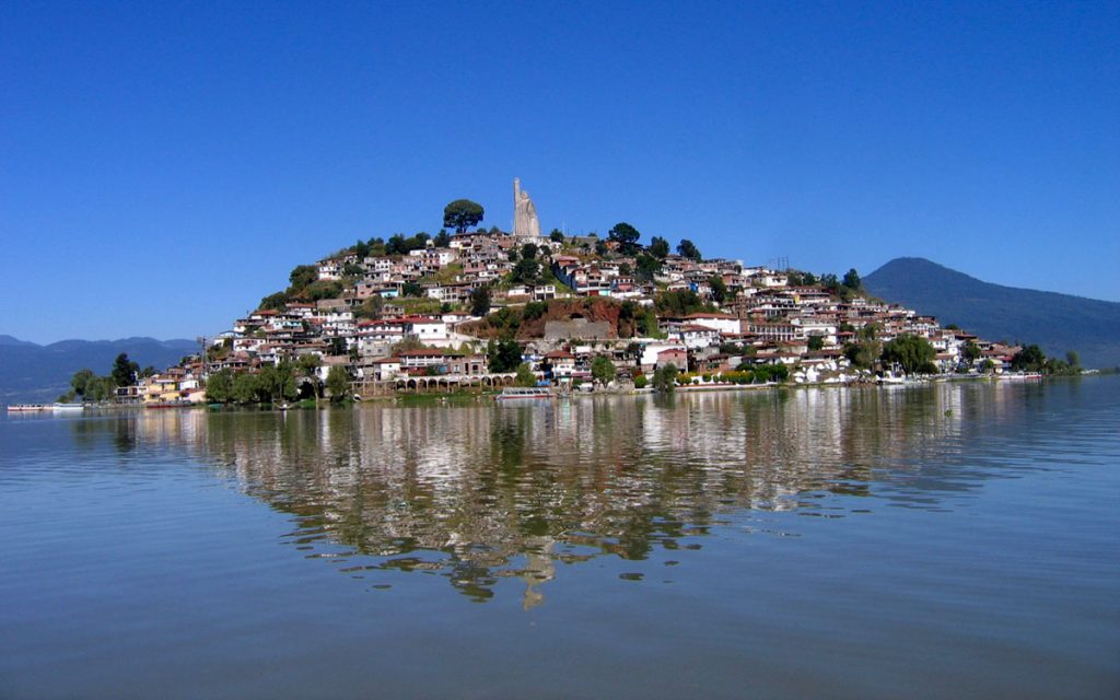 Isla de Janitzio, en el lago de Patzcuaro