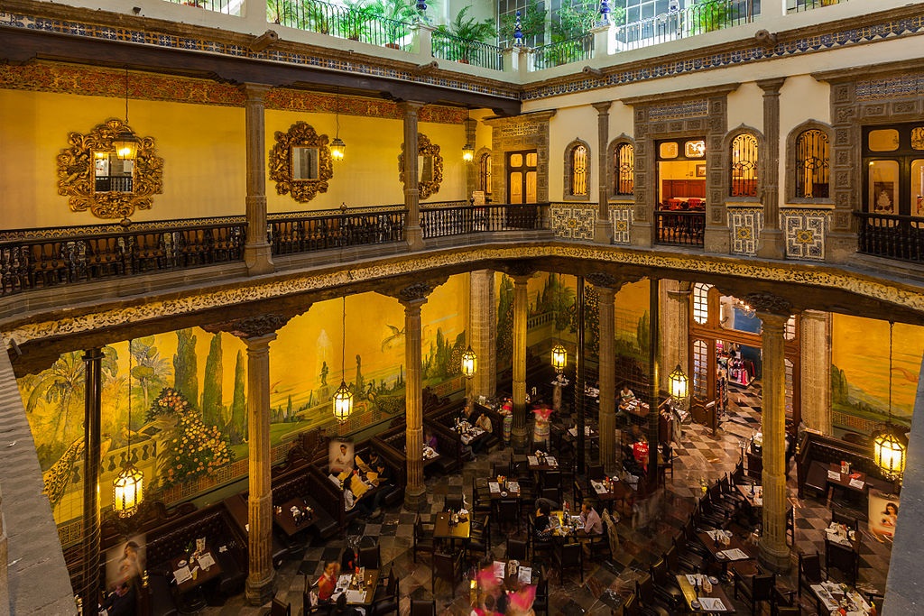 Vista del interior de la Casa de los Azulejos