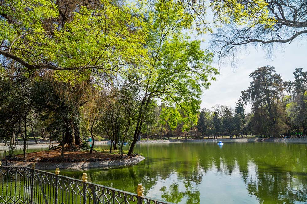 Lago de Chapultepec en la segunda seccion