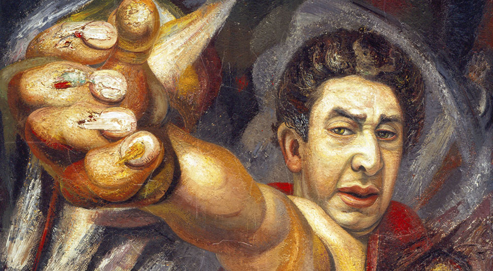 autoretrato de David Alfaro Siqueiros en el Munal