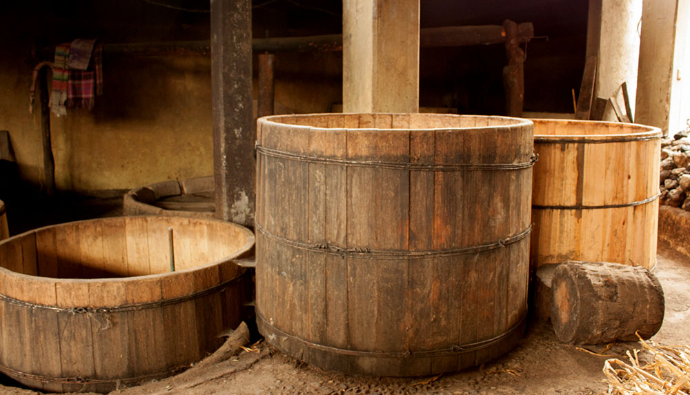 tinas para producir mezcal
